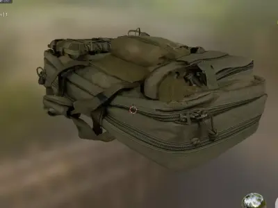 bag luggage Low-poly 3D model