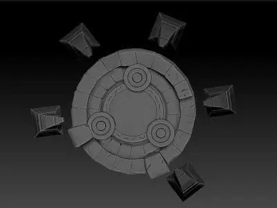 Antique teleport 3D model