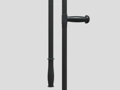 Police Baton Pack Low-poly 3D model