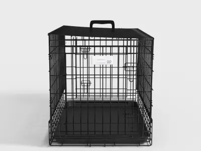 METAL PET ANIMAL CAGE Low-poly 3D model