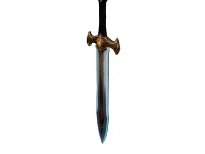 Enchanted Sword with Glowing Runes 3D model