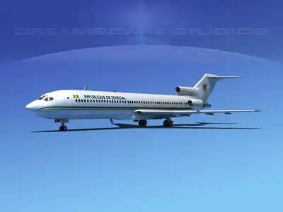 Boeing 727-200 Republique Du Senegal 3D model
