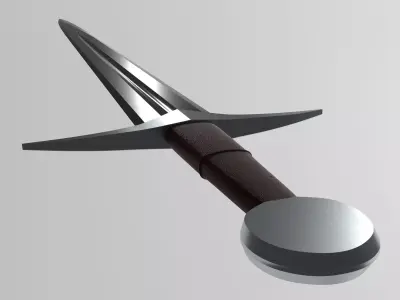  3D Historical Sword - One-handed Arming Shortsword Free low-poly 3D model