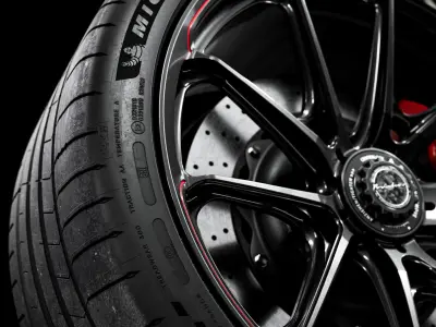 Michelin Pilot Sport S 5 305 30 21 107Y XL 3D model