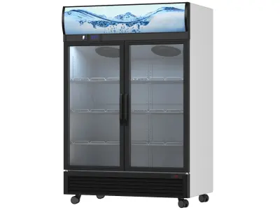Detailed Commercial Fridge 3D model
