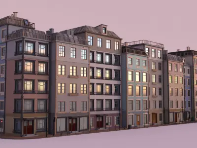 City Block European 3D model