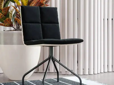  Replica Dressy Plyfold Chair Model, Black 