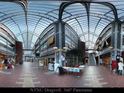 HDRP shopping mall with glass ceilings Free 3D model