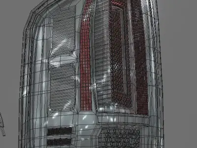 07 - 09 GM TAILLIGHT ISX CUSTOMS 3D model