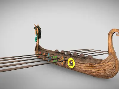 Viking Boat 3 - Spirit of the Sea Dragon 3D model