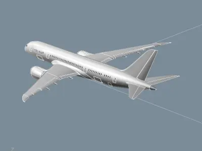 Boeing 787-8 comercial aircraft cad model 3D model