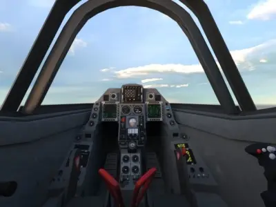 F-35 Ghost Fighter jet Low-poly 3D model