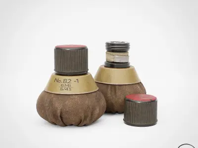 No 82 Gammon Bomb Low-poly 3D model