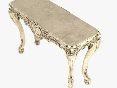 Louis XIV classic console table 3D model