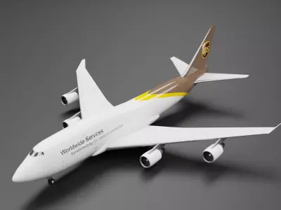Boeing 747-400 UPS 3D model
