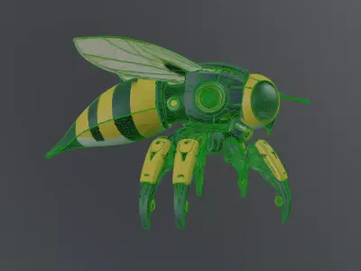 robot bee 3D model get