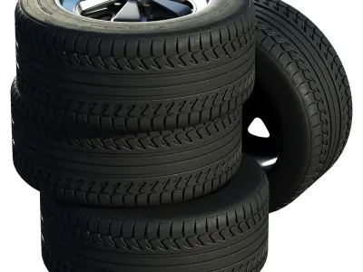 Porsche wheels 3D model