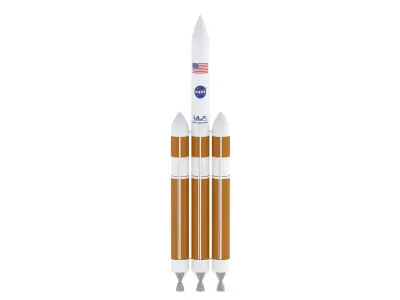 Delta IV Heavy Rocket 3D model