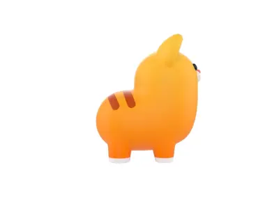 Cat Character 3D model