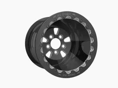 RC Components F-5 HP Eclipse finish rear wheel Low-poly 3D model
