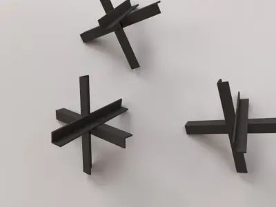 Anti Tank Barrier 3D model