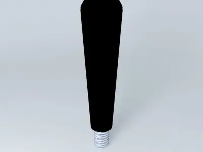 black tapered knob gear handle Free 3D model