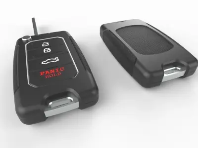 Car key Model 9 Low-poly 3D model