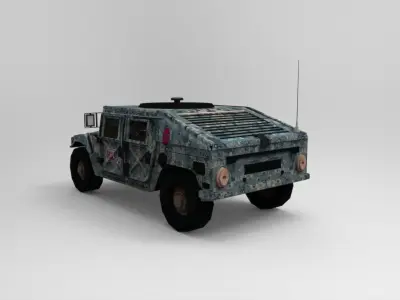 Hummer HMMWV Free low-poly 3D model