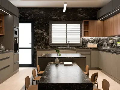 MODERN KITCHEN Free 3D model 8