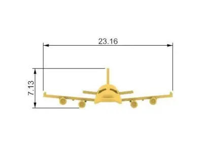 Airplane Jewel 3D print model