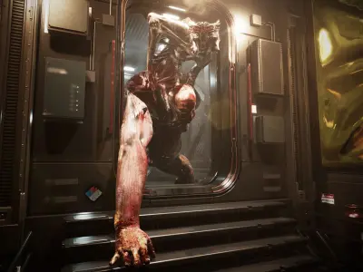 Alien Parasite3 Low-poly 3D model