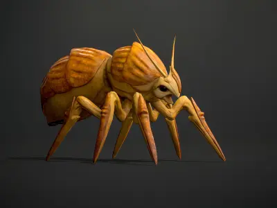 Beetles Fantasy1 Pack - Game Ready Low-poly 3D model