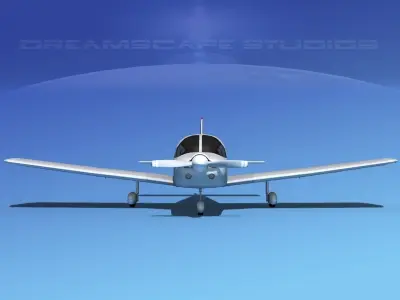 Piper PA-28-235 Cherokee Bare Metal 3D model