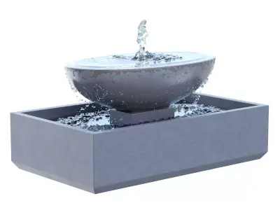 Campania - Recife Fountain 3D model