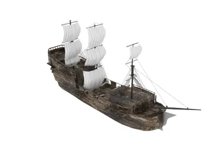 Sailboat Galleon 3D model