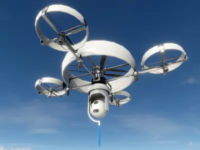 spy Drone Low-poly 3D model