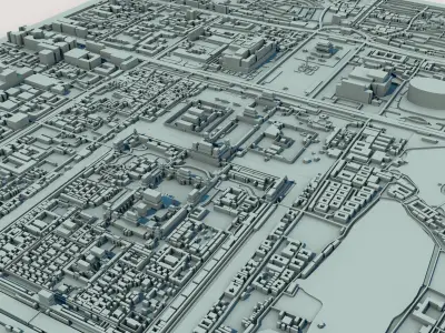 Beijing City China 3D print model