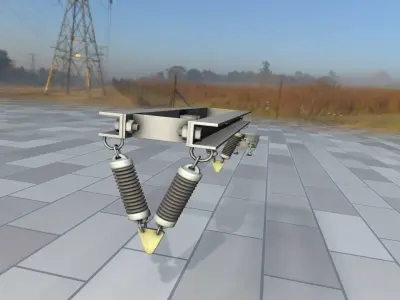 Electricity Poles Insulators 5 - Object 105 Low-poly 3D model