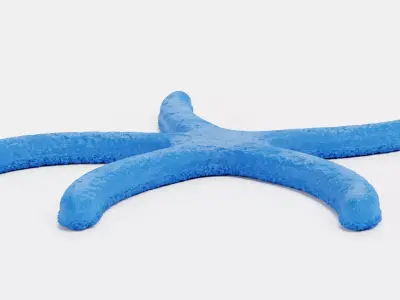 -Blue Stafish - Linckia Laevigata Rigged- 3D model