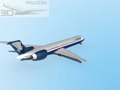 Falcon3D-MD 80 AeroMexico 2 3D model