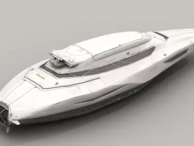 Space yacht 3D model