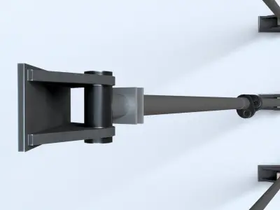 Masonry wall propping system support rod Low-poly 3D model