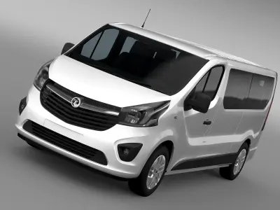 Vauxhall Vivaro Window Van 2017 L2H1 3D model