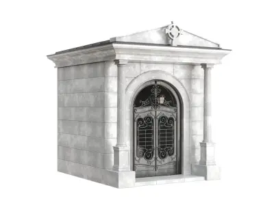 Crypt stone building 3D model