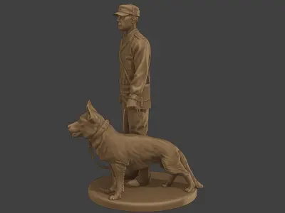 Czechoslovak communist Police K9 001 3D print model
