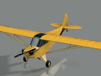 J-3 Cub 3D model