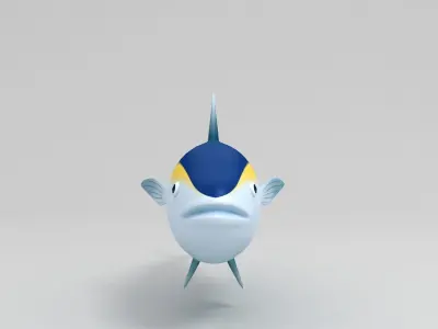 Tuna 3D model bluefin 3D model