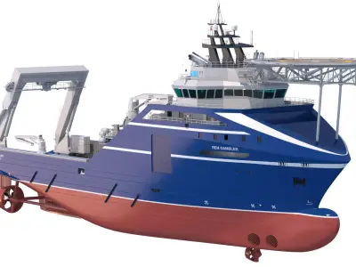 Anchor Handling Tug Rem Gambler 3D model