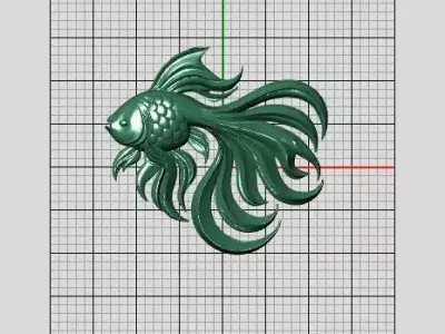 Golden Fish 3D Model Free 3D print model