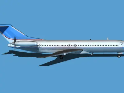 Boeing 7X7-2 Jet Fan V201 3D model